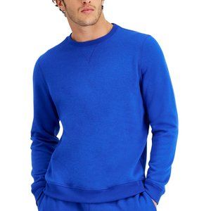 Ideology Mens Deep Cobalt Fleece Pullover Crewneck Sweatshirt 2XL